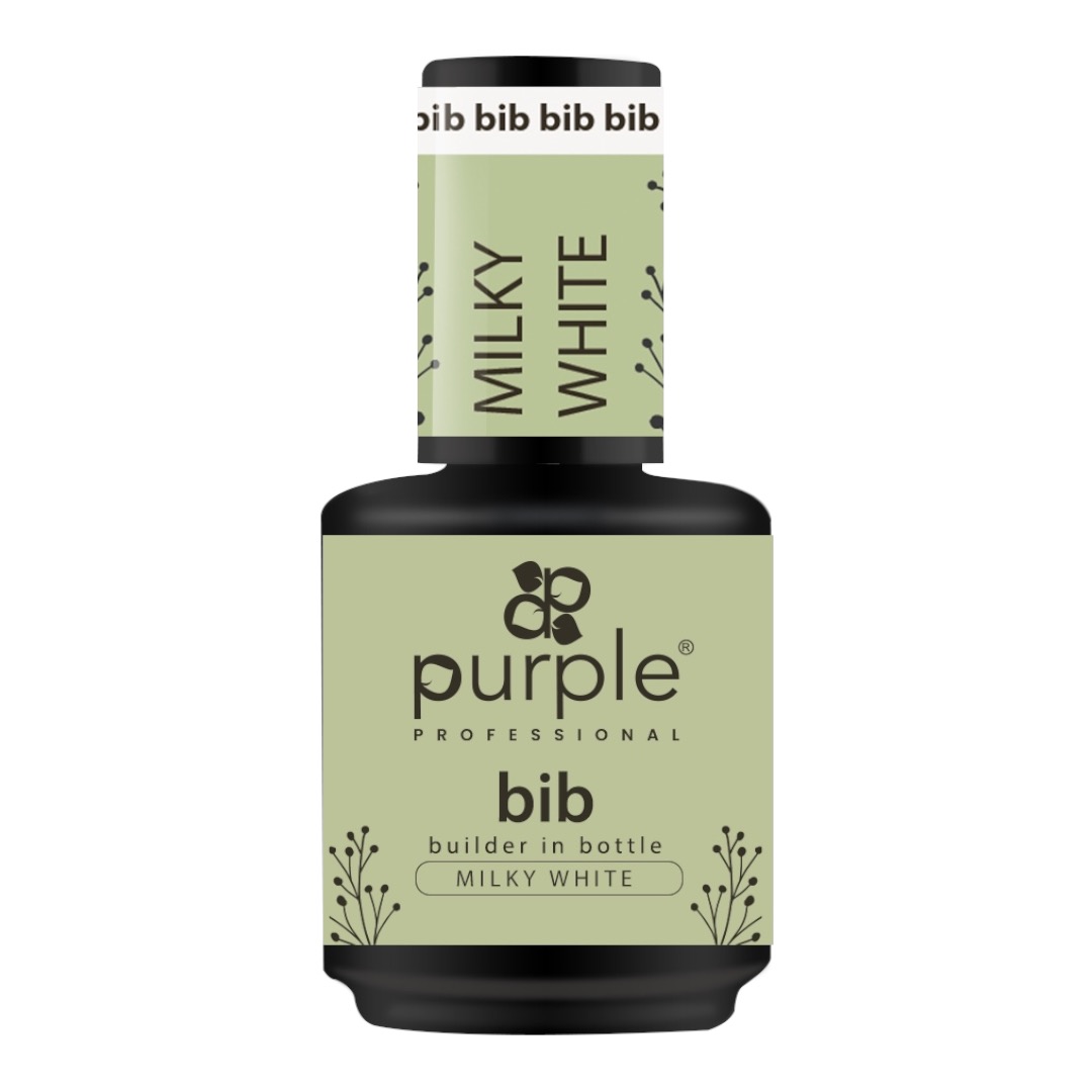 Purple BIB Builder In Bottle Milky White 15ml