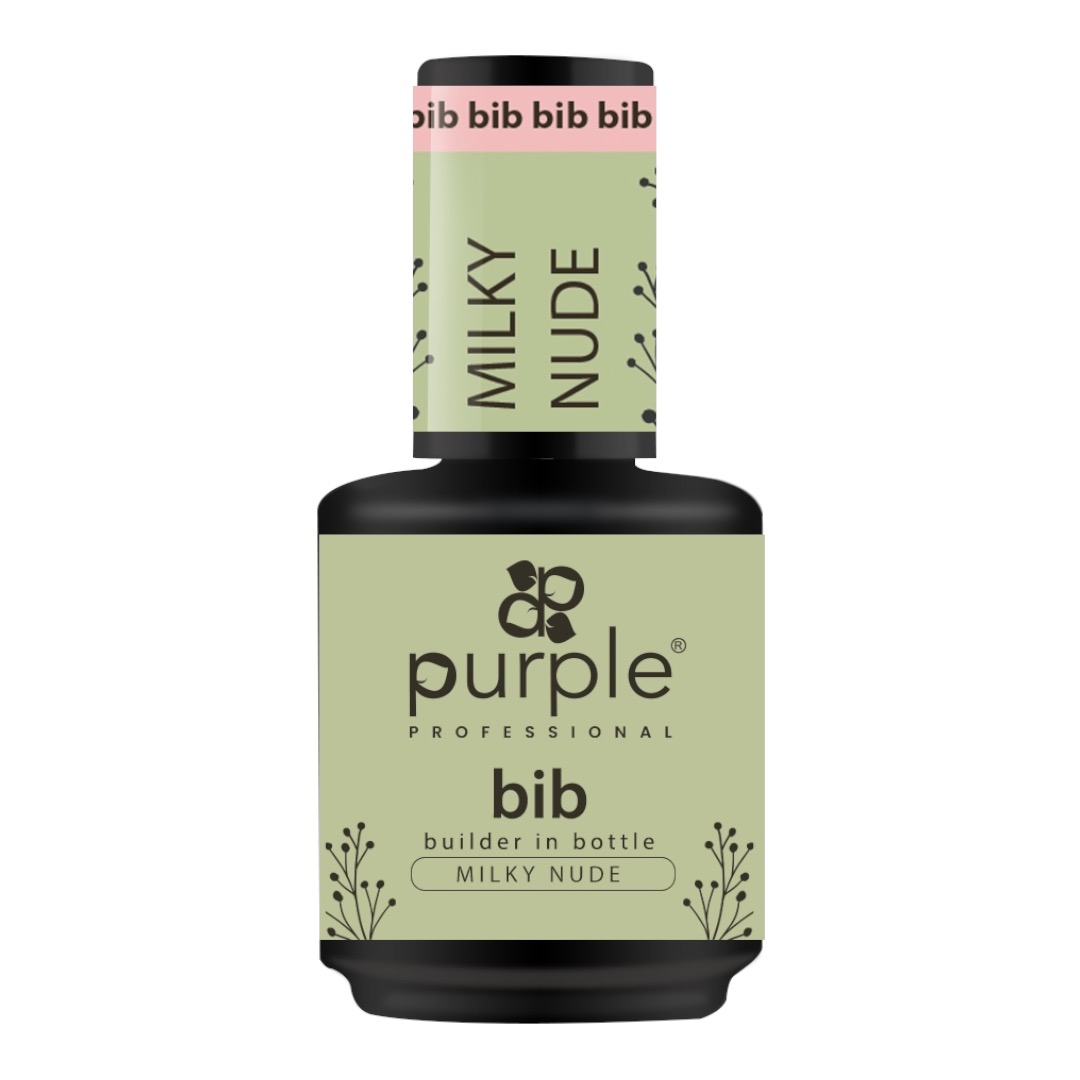 Purple BIB Builder In Bottle Milky Nude 15ml