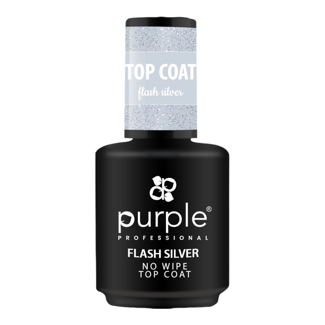 Purple Top Coat Flash Silver