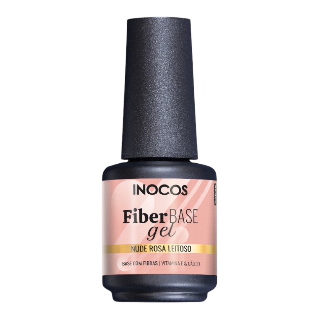 Inocos Fiber Base Gel Nude Rosa Leitoso 15ml