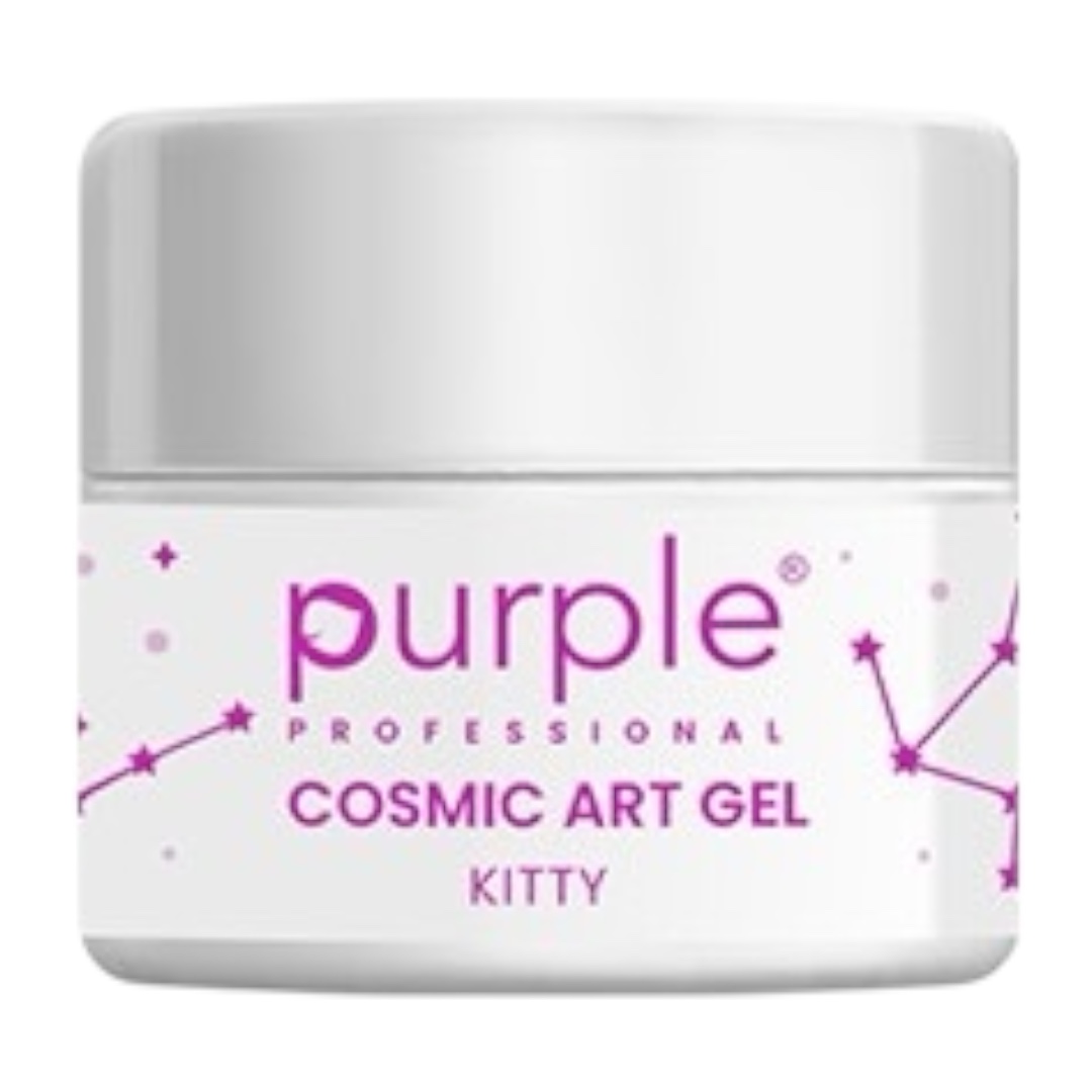 Purple Cosmic Art Gel Kitty