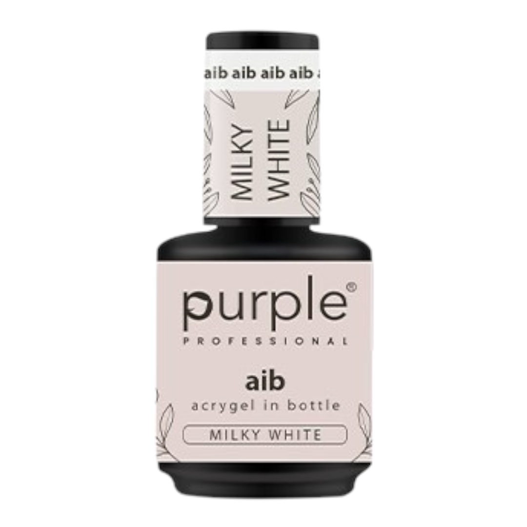 Purple AIB Acrygel In Bottle Milky White 15ml
