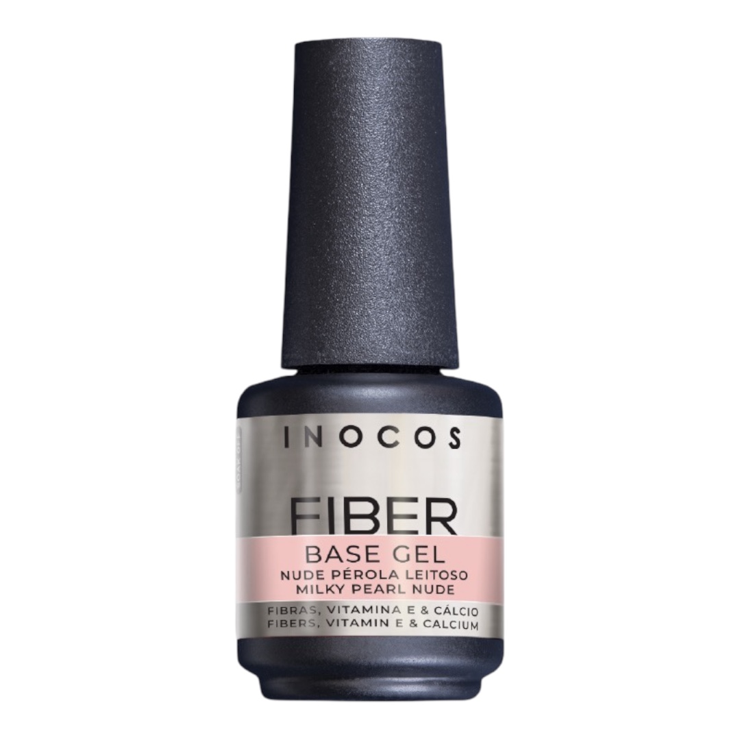 Inocos Fiber Base Gel Nude Pérola Leitoso 15ml