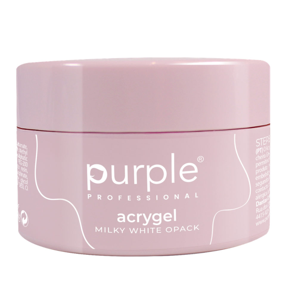 Purple Acrygel Combi Milky White Opack 50gr