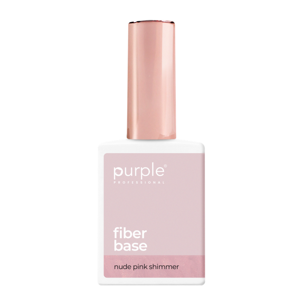 Purple Fiber Base Nude Pink Shimmer 15ml