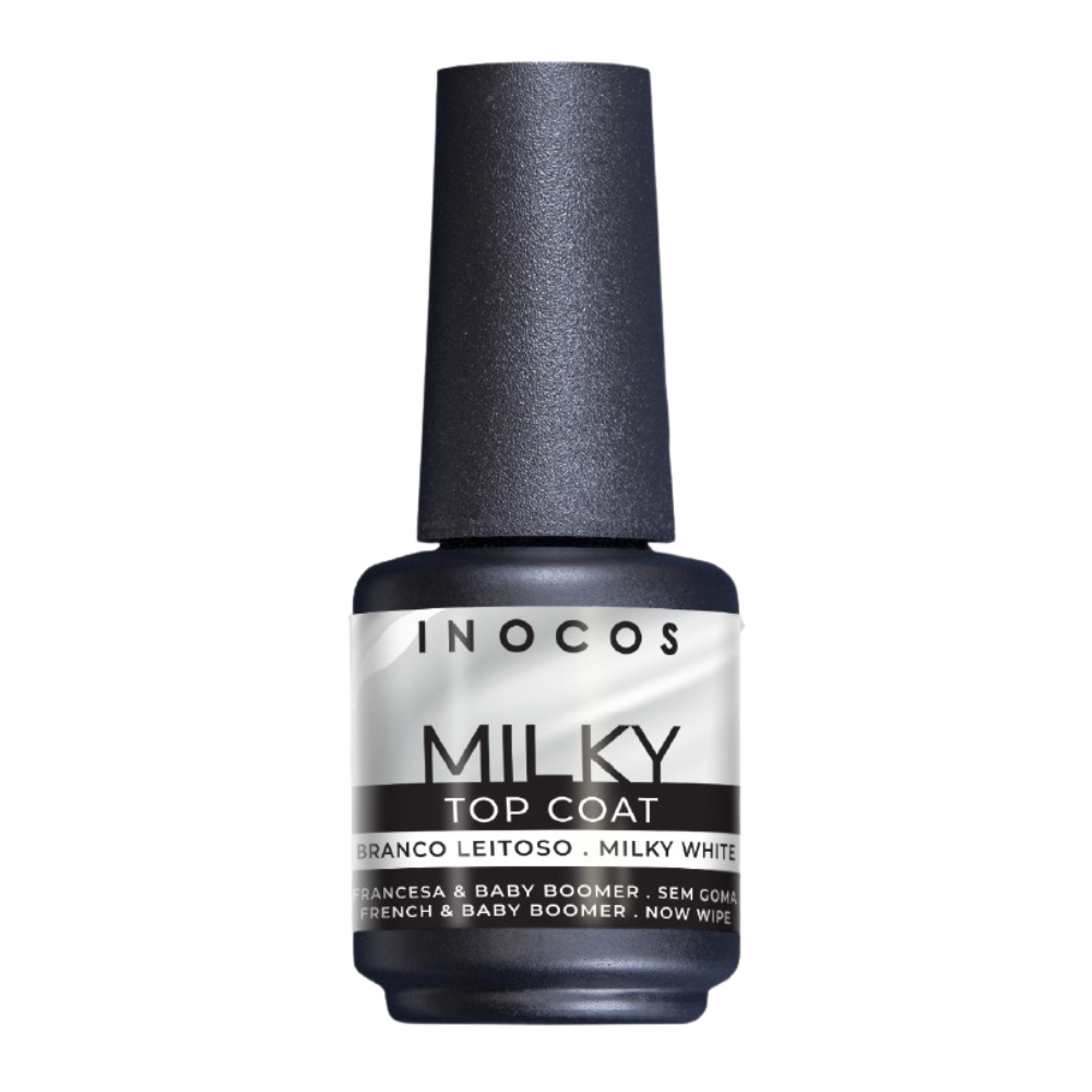 Inocos Top Coat Milky Branco Leitoso 15ml