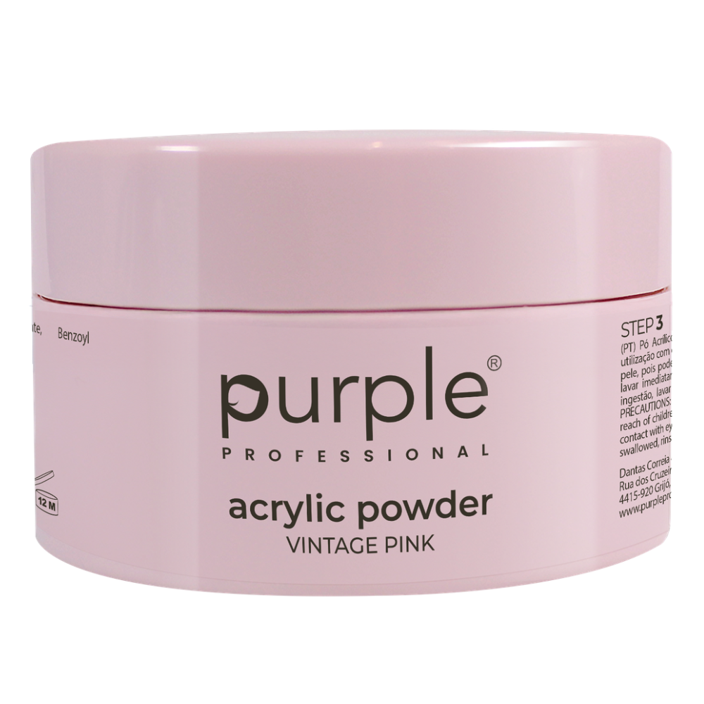 Purple Pó Acrílico Vintage Pink 80gr