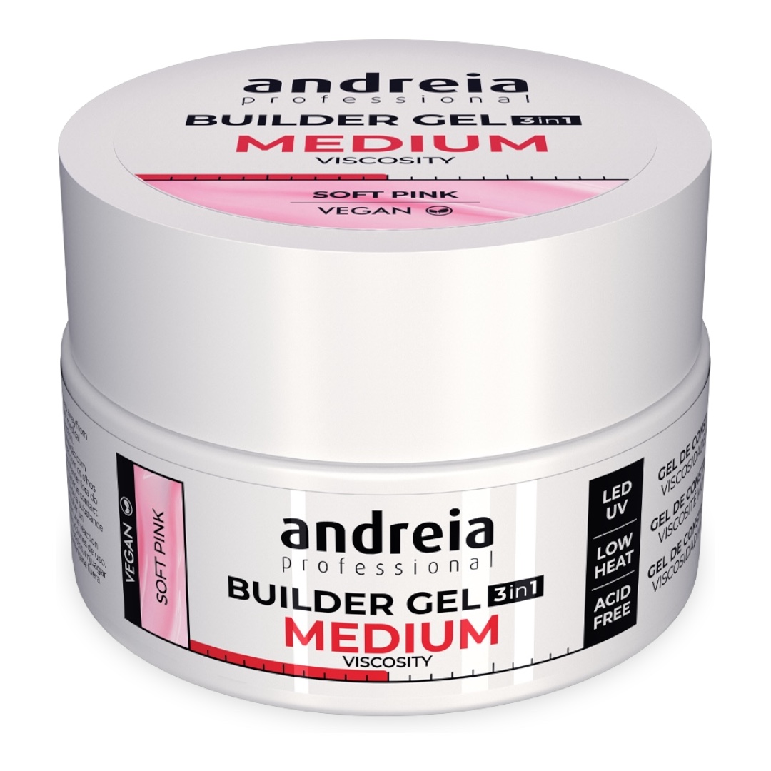 Andreia Builder Gel Medium Viscosity Soft Pink 22gr