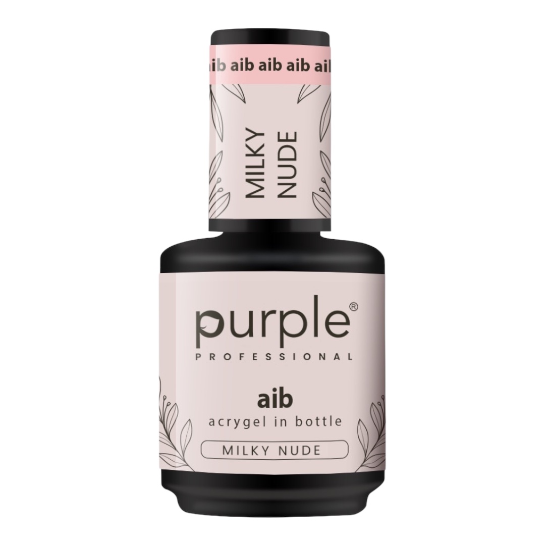 Purple AIB Acrygel In Bottle Milky Nude