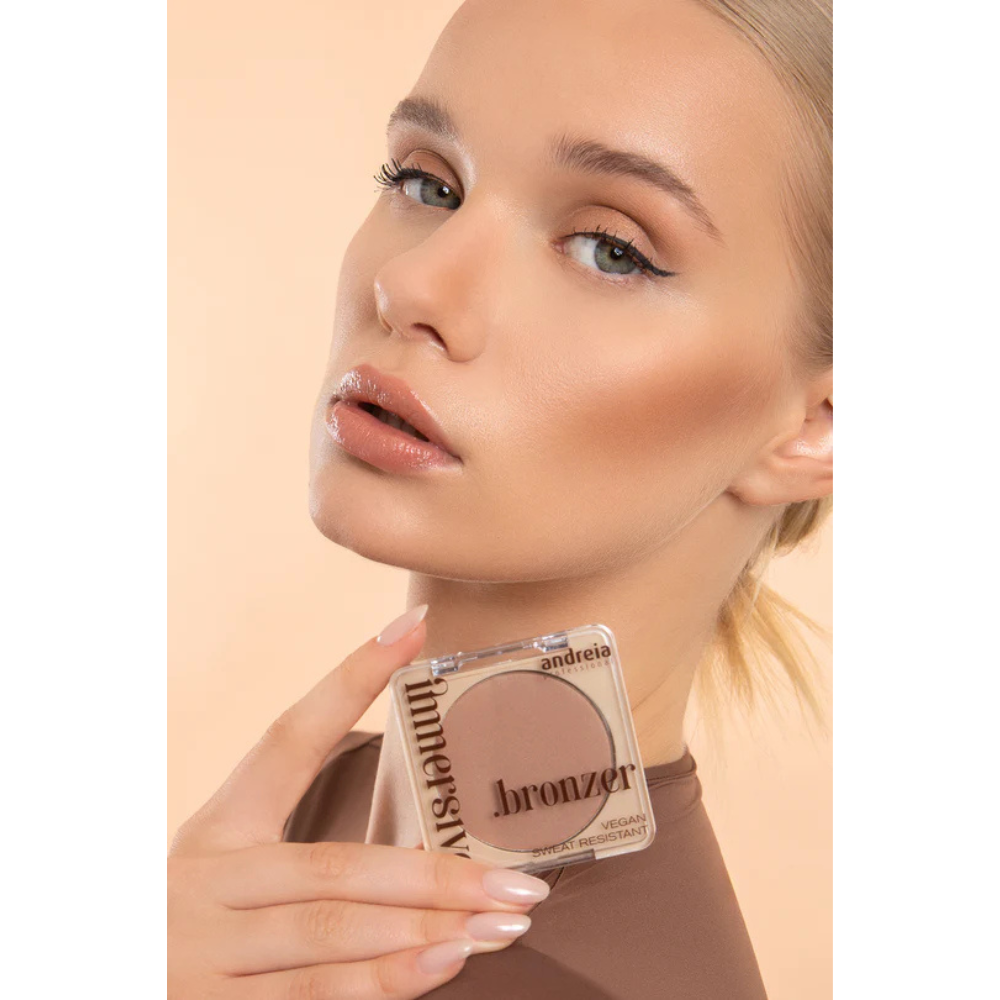 Andreia Immersive Bronzer - 04 Dark Cool Brown Matte Finish - Image 3