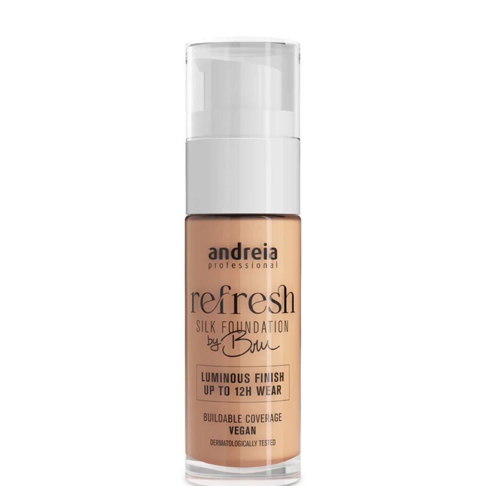 Andreia Refresh Silk Foundation by Bru - 02 Porcelain 30ml