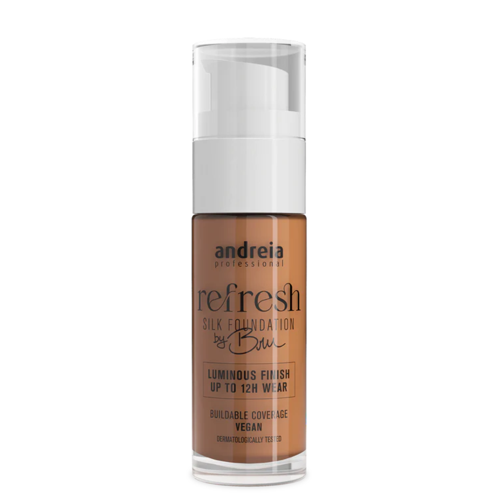 Andreia Refresh Silk Foundation by Bru - 06.2 Cinnamon 30ml