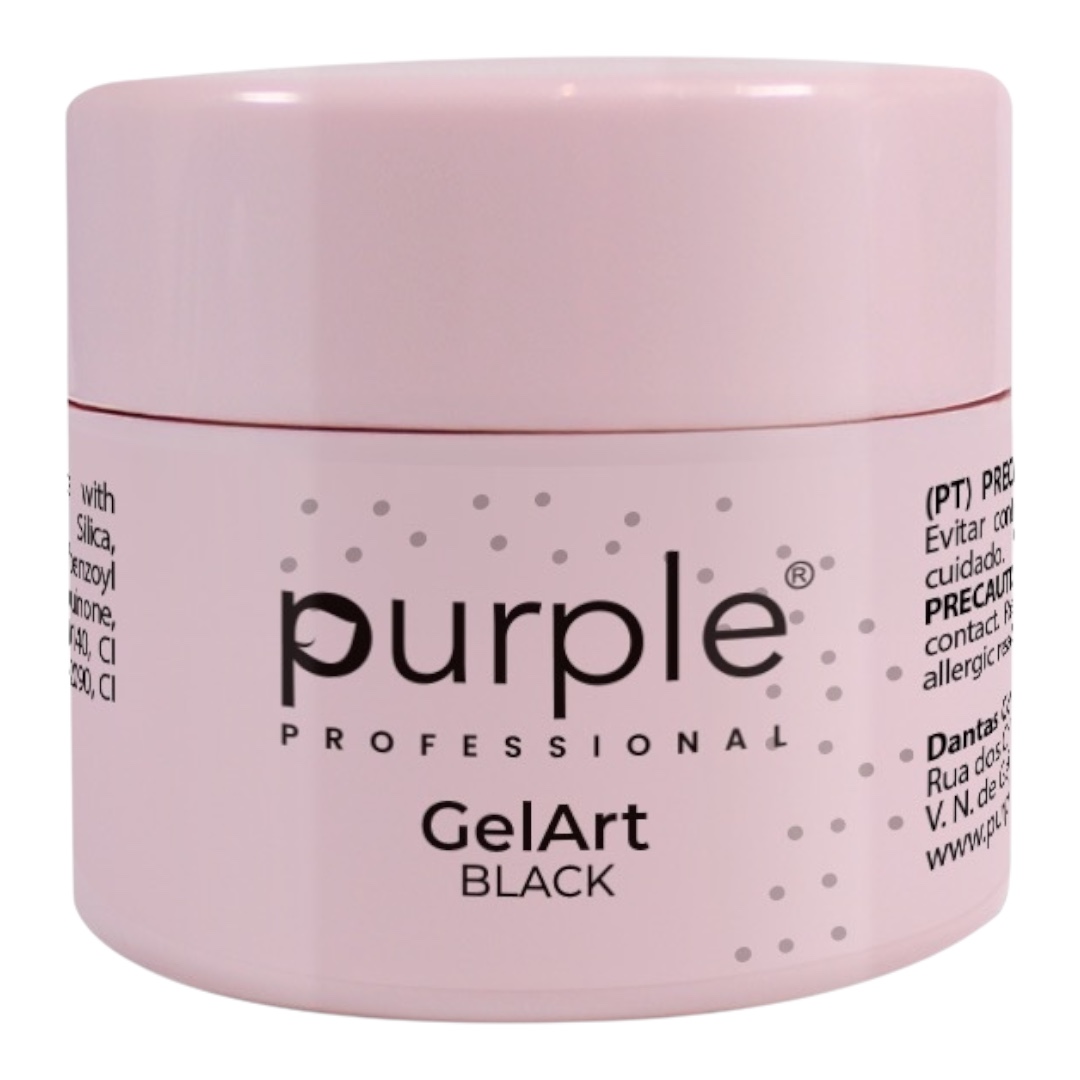 Purple Paint Gel Art Preto