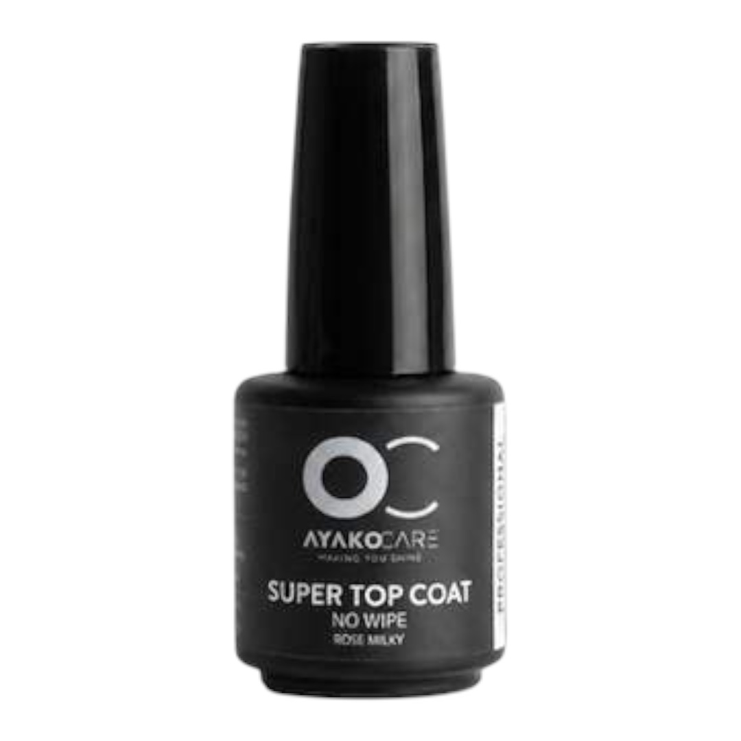 Ayako Care Super Top Coat No Wipe Rose Milky
