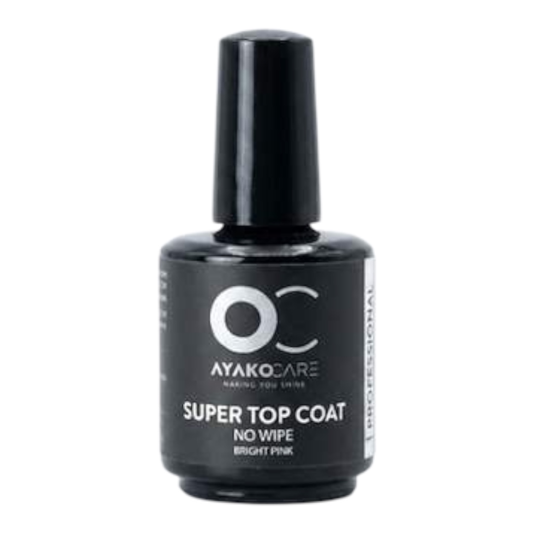 Ayako Care Super Top Coat No Wipe Bright Pink