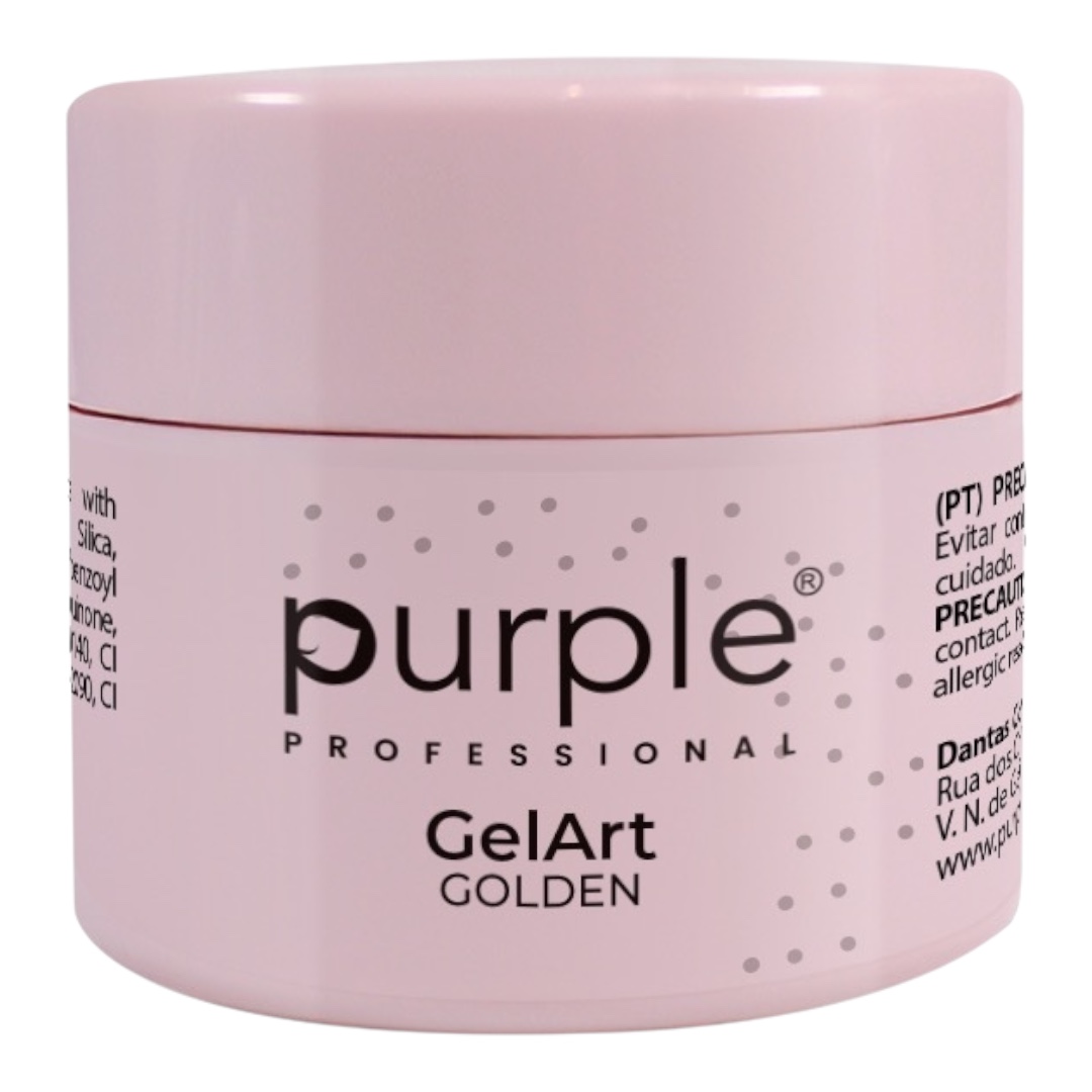 Purple Paint Gel Art Golden