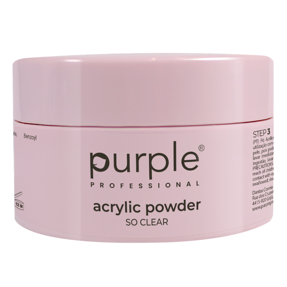 Purple Pó Acrílico Clear 80gr