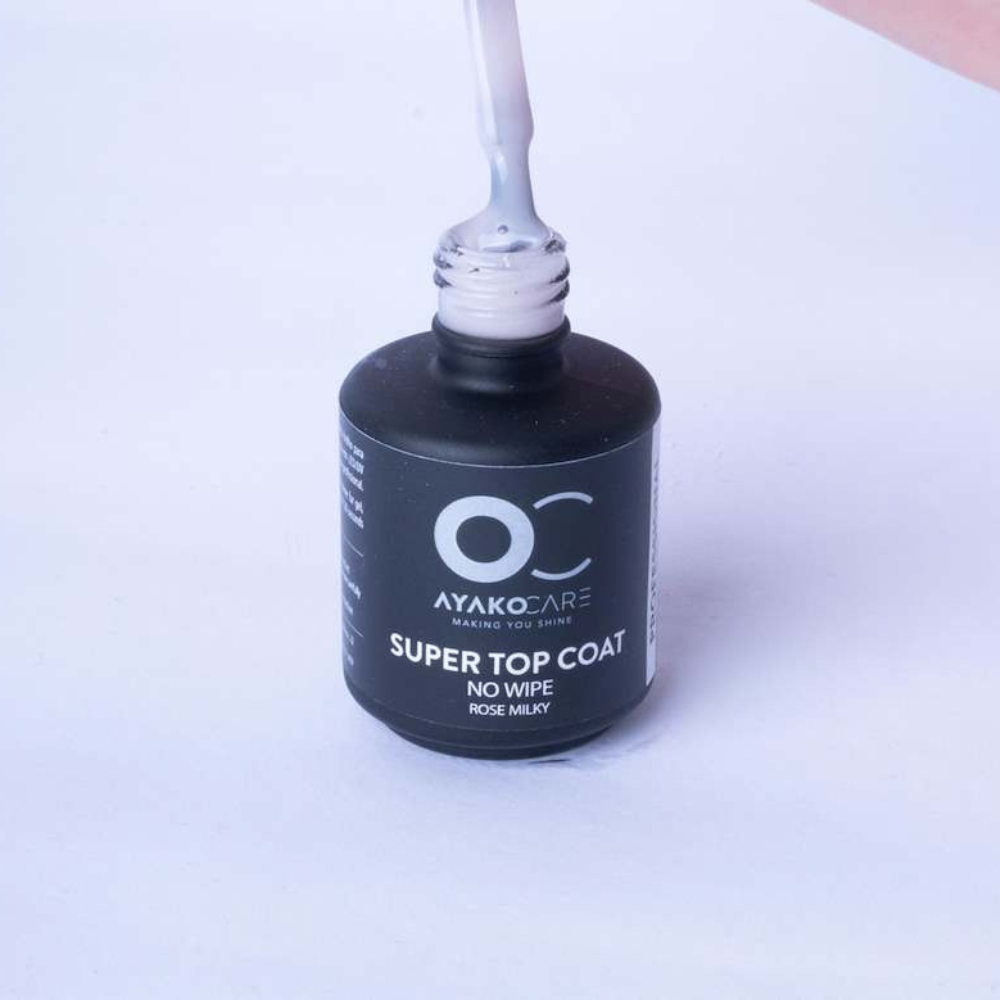 Alternative view of Ayako Care Super Top Coat No Wipe Rose Milky