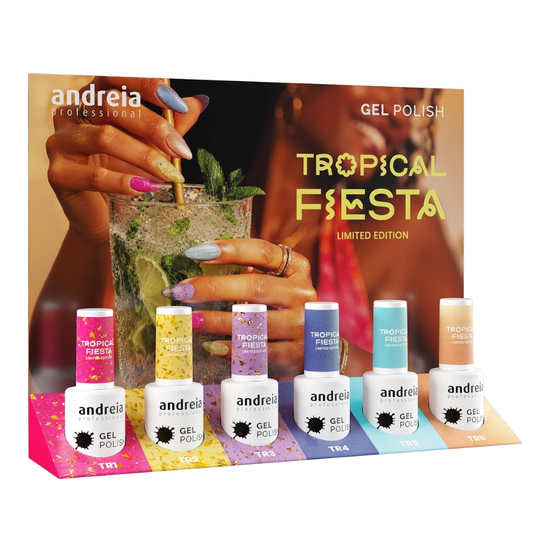 Andreia Verniz Gel Coleção Completa Tropical Fiesta Limited Edition C/Expositor