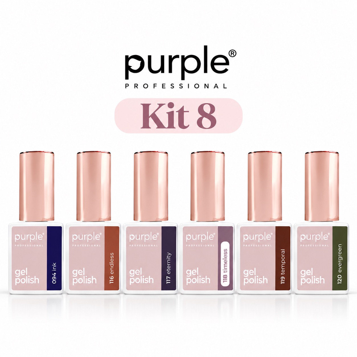 Purple Verniz Gel Coleção Kit Nº8