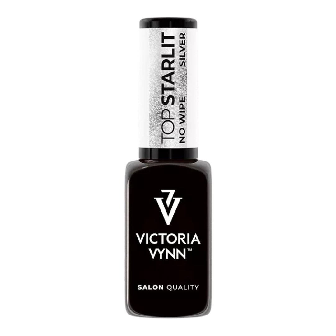 Victoria Vynn Gel Polish Top Coat No Wipe Starlit Silver 8ml