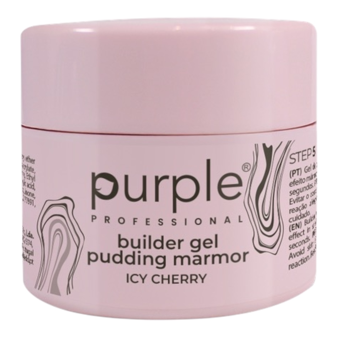 Purple Builder Gel Pudding Marmor Icy Cherry 15gr